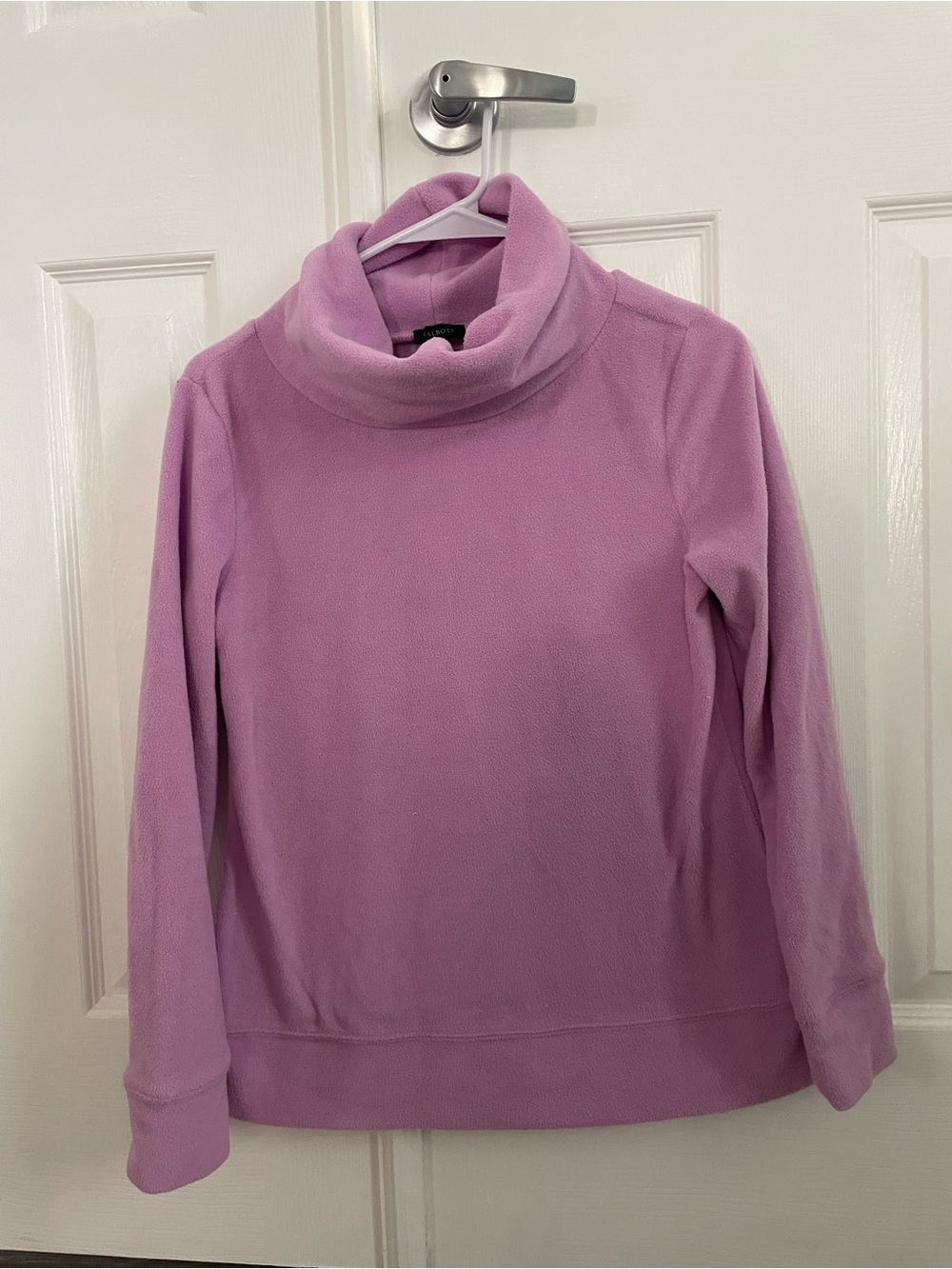 Talbots Lavender Fleece Turtleneck Sweater